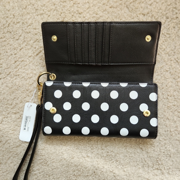 Charming Charlie Polka Dot Tech Wallet Wristlet - Picture 4 of 6